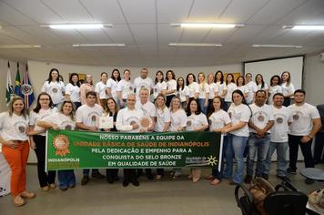 Indianópolis recebe Selo Bronze de Qualidade na Saúde