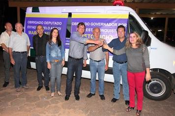 Indianópolis recebe uma ambulância 0 km do Governo Estadual