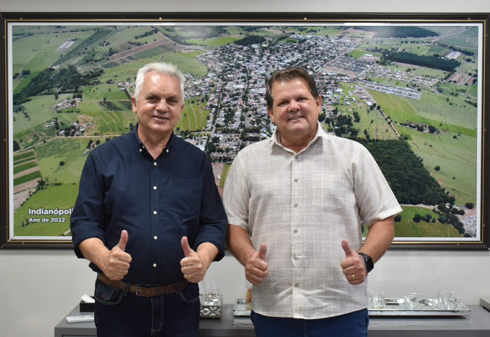 Administração Municipal recebe representante do Governo do Estado em Indianópolis