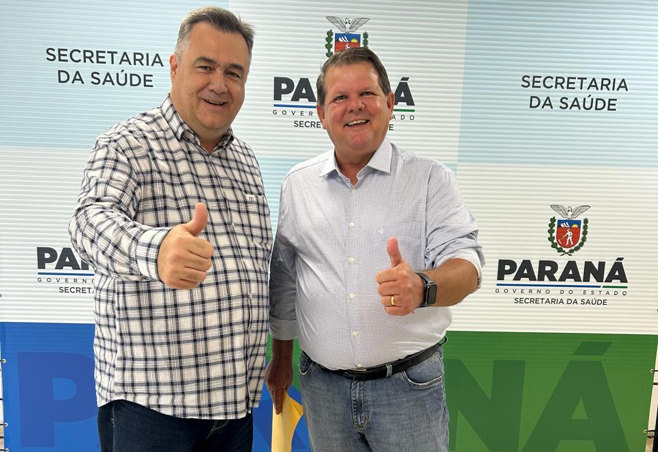 Prefeito Paulinho Mineiro é recebido pelo Secretário de Estado da Saúde do Paraná